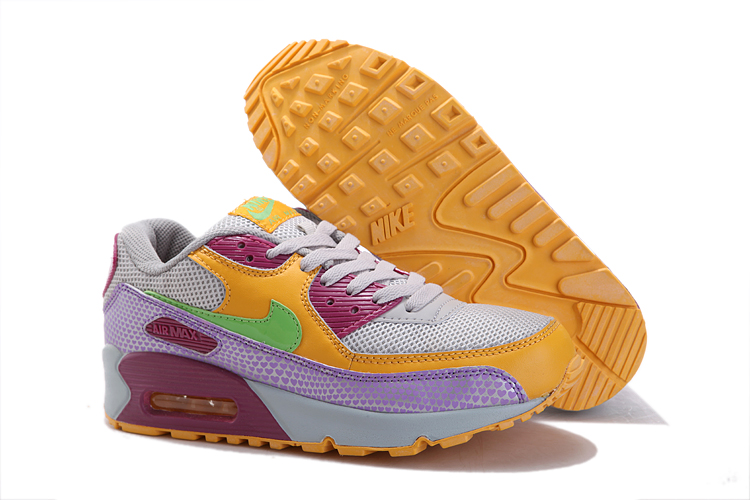 Nike Air Max Shoes Womens Orange/Green/Gray Online